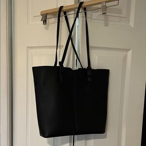 Anthropologie Classic Black Tote
